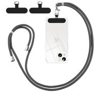 Olgary Handyband Universal,Geeignet für alle Smartphones,Handy Lanyard mit 2 Stück Universelles Patch,Handyband passend für alle Standard Handyhülle,verstellbar und abnehmbar,Dark Gray