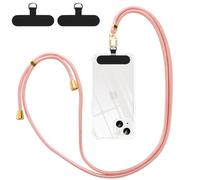 Olgary Handyband Universal,Geeignet für alle Smartphones,Handy Lanyard mit 2 Stück Universelles Patch,Handyband passend für alle Standard Handyhülle,verstellbar und abnehmbar,Rose Gold