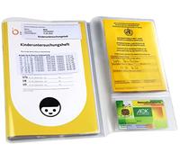 OLGS Fundas transparentes para historial médico, 3 piezas, fundas para cuaderno de investigación infantil, de plástico, con compartimento para cartilla de vacunación, para niños y bebés (10 unidades)