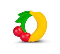 Oli & Carol - Aro mordedor bebé de caucho natural - Regalo para bebé 0 3 6 meses, 1 año - Anillo de fruta