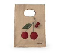 Oli & Carol - Bolsa porta alimentos de algodón 100%, Mery the Cherry, 28 cm