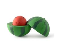 Oli&Carol Juguete Aplilable y Sonajero Caucho Natural Watermelon, Regalo Niños y Niñas +1 Año