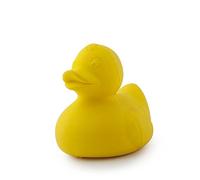 Oli & Carol - Juguete Baño de Caucho Natural, Patito Bañera, Elvis, Amarillo, 8 cm