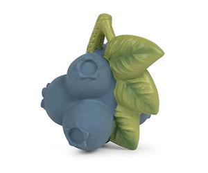 Oli & Carol - Mordedor Bebé de Caucho Natural, Jerry the Blueberry, 8 cm