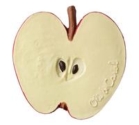 Oli & Carol - Mordedor Bebé de Caucho Natural, Pepita The Apple, 8 cm