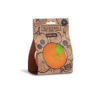 Oli & Carol - Pelota sensorial bebé con texturas - Mordedor de caucho natural - Regalo para bebé 0 3 6 meses, 1 año - Naranja