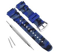 OliBoPo Correa de reloj de resina natural impermeable para Casio AQ- S800W SGW-300H MRW-200H AE-1200W-800H W-735H, 18 mm, No es una piedra preciosa