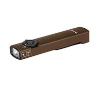OLIGHT Arkfeld EDC - Linterna LED recargable de 1000 lúmenes con haz verde y luz blanca, linterna plana de construcción superfina con clip para exteriores, emergencia, trabajo (bronceado desierto, NW:
