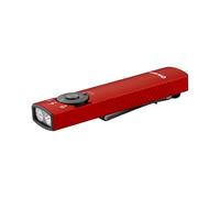 OLIGHT Arkfeld Pro Linterna Recargable EDC de 1300 LM con Led UV, Luz Verde y Luz Blanca, Empuñadura Antideslizante, Estructura Ultrafina Plana con Clip de Bolsillo Bidireccional (Rojo)