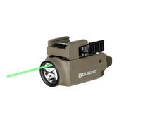 Olight Baldr S (800 Lúmenes Linterna arma con Láser) Tierra Oscura Plana(Láser Verde)