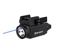 OLIGHT Baldr S 800 lúmenes linterna táctica recargable USB magnética con haz azul y blanco LED Combo, luz de arma compacta con riel 1913 o GL, batería incluida (negro)