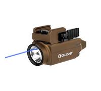 OLIGHT Baldr S Blue Beam 800 Lumens Magnetic USB Rechargeable Tactical Flashlight with White LED Combo, Compact Rail Mounted Light with 1913 or GL Rail, Battery Included (Desert Tan)