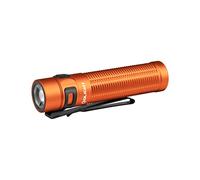 OLIGHT Baton 3 Pro Max - Linterna LED recargable de 2500 lúmenes EDC, linterna de bolsillo de alto lúmenes con sensor de proximidad de seguridad para exteriores, interiores y emergencias, naranja (luz blanca fría: 5700 K ~ 6700 K)