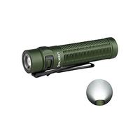 OLIGHT Baton3 Pro MAX Linterna LED Alta Potencia 2500 Lúmenes Luz Blanca Fría 145m, Antorcha de Mano Impermeable Recargable,Larga Autonomía de 60 Días para Viajes y Camping (Verde CW)