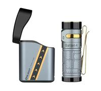 OLIGHT Baton4 kit Linterna LED Recargable Alta Potencia de 1300 Lúmenes 170 Metros Impermeable con Type-C Compatible con Baton 4/3 S1R II y Perun 2 Mini (Piloto de Combate)