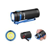 OLIGHT Baton4 Mini EDC Linterna de 1300 Lúmenes, 170 metros de Alcance, Impermeable IPX8, Lámpara de Mano Recargable y Batería Potente 650 mAh, 30 días Larga Duración (Negro)