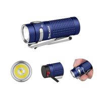 OLIGHT Baton4 Mini EDC Linterna de 1300 Lúmenes, 170 metros de Alcance, Impermeable IPX8, Lámpara de Mano Recargable y Batería Potente 650 mAh, 30 días Larga Duración (Azul)