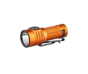 OLIGHT BatonTurbo EDC Linterna de Mano Recargable, Led Compacto de 1000 Lúmenes y 510 Metros de Largo Alcance Potente Linterna de Bolsillo Para Comping, Senderismo y Uso Doméstico (Naranja)