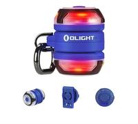 OLIGHT Gober - 2 luces de seguridad, baliza LED de alta visibilidad con 6 ajustes de color y 4 modos de iluminación, advertencia intermitente recargable USB-C con clip para correr, ciclismo, camping