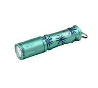 OLIGHT I3E EOS Mini Linterna Llavero de 90 Lúmenes y Alcanza a 44m,Linterna Pequeña Resistente al Agua IPX8,Batería AAA Incluida,para Acampar, Cazar y Emergencia (Palma de Verano)