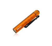 OLIGHT I3T 2 EOS LED Linterna Llavero,Mini Linterna,Antorcha Pequeña Luz Portátil de Alta Potencia,200 Lúmenes,con 2 Modos de Luz,Batería AAA Alkaline Incluida (Naranja)