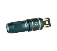 OLIGHT IMini 2 Linterna Recargable USB Magnética 50 Lúmenes Luz Suave, Compacta para Llavero o Bolsillo, Mini Linterna LED para Decoración, Emergencia, Camping y Regalos (Elfo Azul)