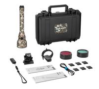 OLIGHT Javelot Turbo 2, Linterna LED de Caza, 1.800 Lúmenes, 1.500m Alcance, Kit con Control Remoto y Filtros (Camuflaje)