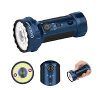 OLIGHT Marauder Mini 2 Linterna LED - 10000 Lúmenes, Alcance 750M, 5 Modos, Carga Magnética MCC & USB-C, Compacta Impermeable IPX8 para Camping Caza Emergencias Trabajo (Azul Oscuro)