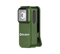 OLIGHT Oclip Linterna ángulo Recto Bicicleta, 300 LM, Luz Blanca y roja (Verde)