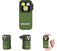 OLIGHT Oclip Pro - Linterna de 500 lúmenes, 3 fuentes de luz con clip, lámpara EDC recargable USB-C con base magnética, linterna LED compacta para trabajar, ciclismo, correr y advertencia de seguridad