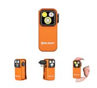 OLIGHT Oclip Pro Linterna EDC Recargable de Clip de Bolsillo 500LM Compacta Conveniente Carga USB C Magnética Portátil para Trabajo Nocturno Herramienta (Naranja)