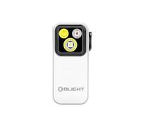 OLIGHT Oclip Pro - Mini linterna de emergencia con clip, 500 lm, IPX6, compacta y ligera, tres fuentes luminosas, ángulo ajustable para la iluminación diaria (blanco)