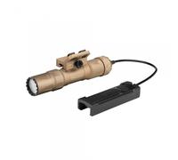 OLIGHT Odin S Linterna Táctica Potente Recargable Adaptación para M-LOK 1500 Lúmenes 250 Metros con Interruptor de Presión Remoto Mejorado IPX8 (Desierto Tan)