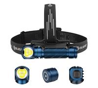 OLIGHT Perun 3 Linterna Frontal LED Recargable de ángulo recto Combinando Blanco y Rojo Práctica y Funcional 3000 Lumens 160 Metros 20 Días Máx. Para la Pesca al Aire Libre (Azul Oscuro)