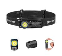 OLIGHT Perun 3 Mini Linterna Frontal LED Recargable de Ángulo Recto Combinando Blanco y Rojo Práctica y Funcional 1250 Lumens 155 Metros 10 Días Máx (Blanco Frío (5700k~6700k), Negro)
