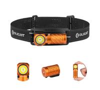 OLIGHT Perun 3 Mini Linterna Frontal LED Recargable de Ángulo Recto Combinando Blanco y Rojo Práctica y Funcional 1250 Lumens 155 Metros 10 Días Máx (Blanco Frío (5700k~6700k), Naranja)