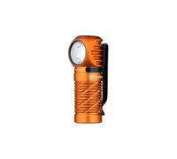 OLIGHT Perun 3 Mini, Linterna LED Frontal y Manual, 1250 Lúmenes, 155m Alcance, Luz Blanca y Roja, Batería Recargable (Naranja)