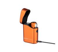 OLIGHT Perun 3 Mini Premium, Linterna LED 1250 Lúmenes, Luz Blanca y Roja, Recargable con Estuche de Carga 5000mAh, IPX8 (Naranja)