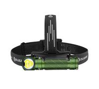 OLIGHT Perun - Linterna frontal LED de 3000 lúmenes, linterna frontal recargable con opción de luz roja, ideal para camping, trabajo, reparaciones y al aire libre (verde OD)
