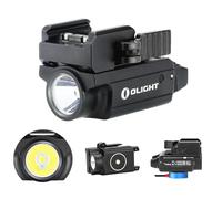 OLIGHT PL-Mini 2 Valkyrie Linterna Táctica con Riel Ajustable Carga Magnética Potente 600 Lúmenes para Caza Investigación Exterior(negro)