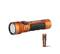OLIGHT Seeker 4 Pro LED 4600LM 260M Recargable Funda de USB-C o Carga Magnética con Sensor Alta Potencia IPX8 Potente Linterna Largo Alcance de Comping y Senderismo(Blanco Frío, Naranja)