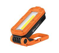 OLIGHT Swivel Pro LED COB Luz de Trabajo 1100 Lúmenes Linterna LED Recargable Base Magnética y Gancho para Colgar Rotación de 180°Reparación de Automóviles Parrilla Campamento Emergencia (Naranja)