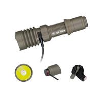 OLIGHT Warrior X 4 Linterna Táctica Recargable 2600LM 630M con Potente Interruptor Trasero y Carga MCC3 y Type-C Doble Salida para Uso Diario y Táct (Desierto)