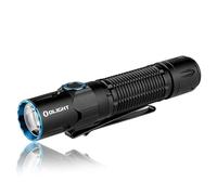 OLIGHT Warrior3S Linterna LED de mano 2300 Lúmenes Táctica Recargable USB 5 Modos Potencia con Aensor Impermeable Defensivo Para Senderismo Acampar Pesca Emergencias EDC (Negro)