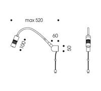 Oligo A Little Bit, lámpara de pared LED, blanco mate / cabezal cromo