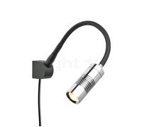 Oligo A Little Bit, lámpara de pared LED, negro mate/cabeza cromo