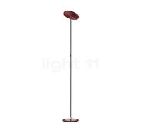 Oligo Decent Max, lámpara de pie LED, cabezal rojo mate/pie rojo mate