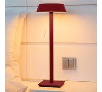 Oligo Glance, lámpara de sobremesa LED, rojo mate