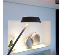 Oligo Glance, lámpara de arco LED, negro mate