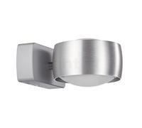 Oligo Grace, lámpara de pared LED, aluminio cepillado